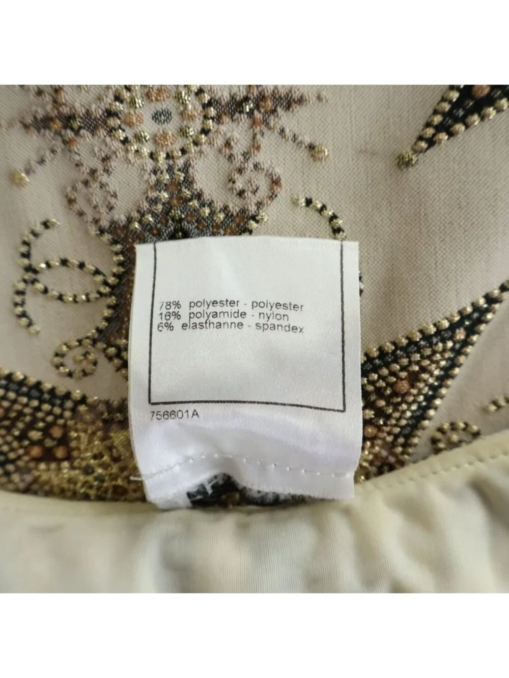 Chanel CC Logo Star Pattern Embroidery Polyester Nylon Sleeveless Top 8 Beige
